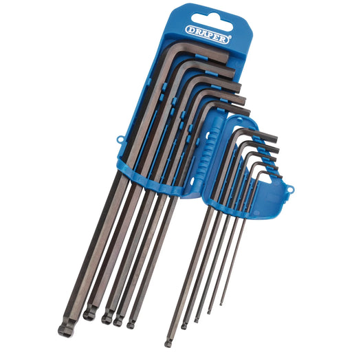 Draper Hex Key Set 10 Piece with Ball End and Long Arm