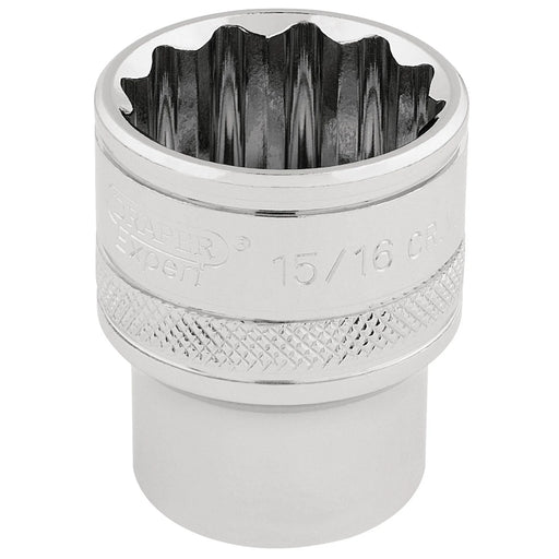 Draper Expert 12 Point Socket 1/2" Sq. Dr. 15/16"