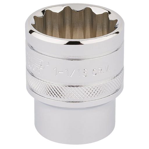 Draper Expert 12 Point Socket 1/2" Sq. Dr. 1 1/16"