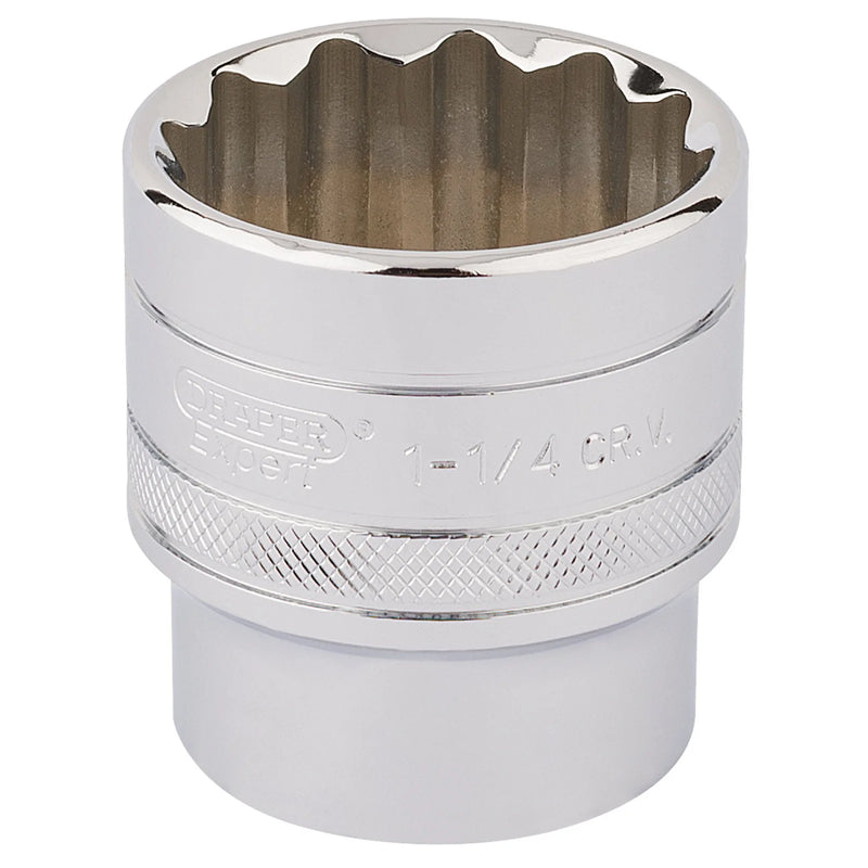 Draper Expert 12 Point Socket 1/2" Sq. Dr. 1 1/4"