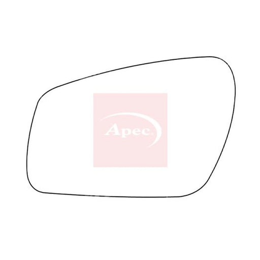 Apec Exterior Wing Mirror Glass Left AMS2123