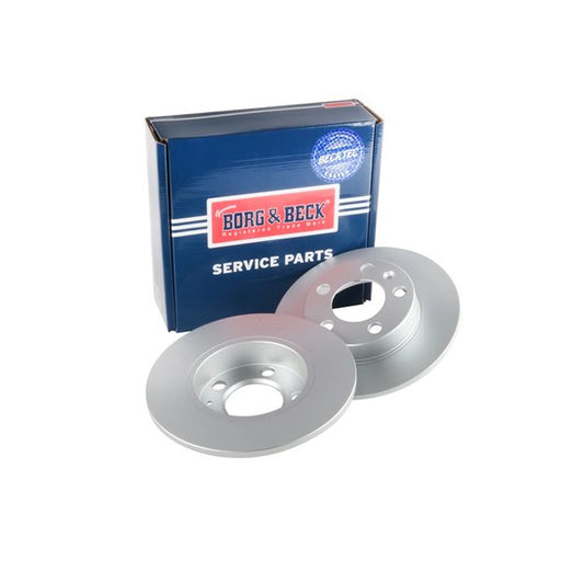 Borg & Beck 2 x Solid Rear Brake Discs BBD4065