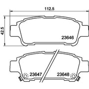 DON Rear Brake Pad Set PCP1940