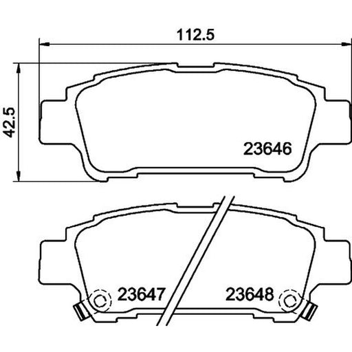 DON Rear Brake Pad Set PCP1940