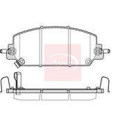 Apec Front Brake Pad Set PAD2383