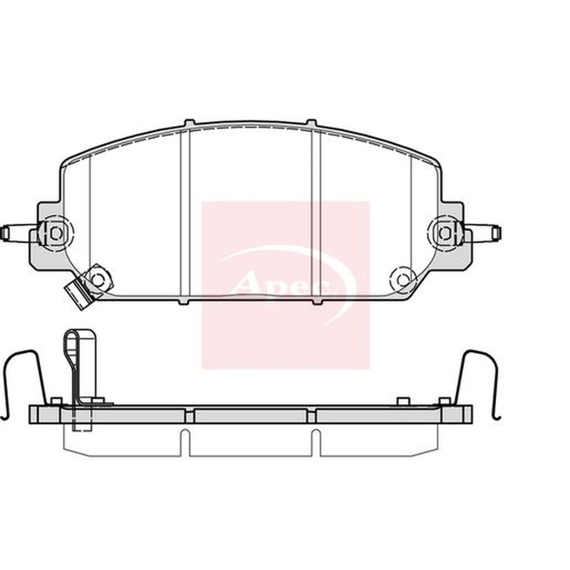 Apec Front Brake Pad Set PAD2383