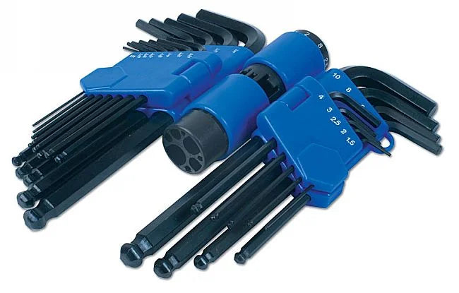 Laser Tools Ball End Metric & Imperial Hex Key Set 22pc - PL