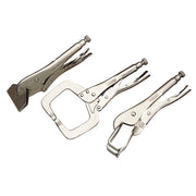 Draper Self Grip Clamp Kit 3 Piece - Nickel Plated Steel