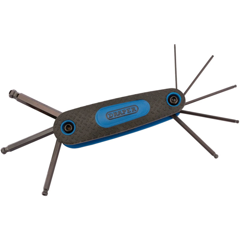 Draper Ball End Hex Key Set 8 Piece Chrome Vanadium Steel