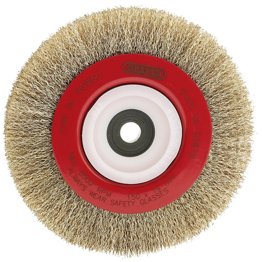 Draper Crimped Steel Wire Wheel 150mm for Bench Grinders