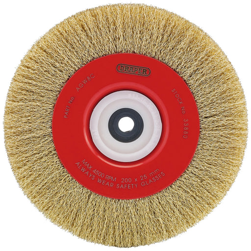 Draper Crimped Steel Wire Brushes 200 x 25mm
