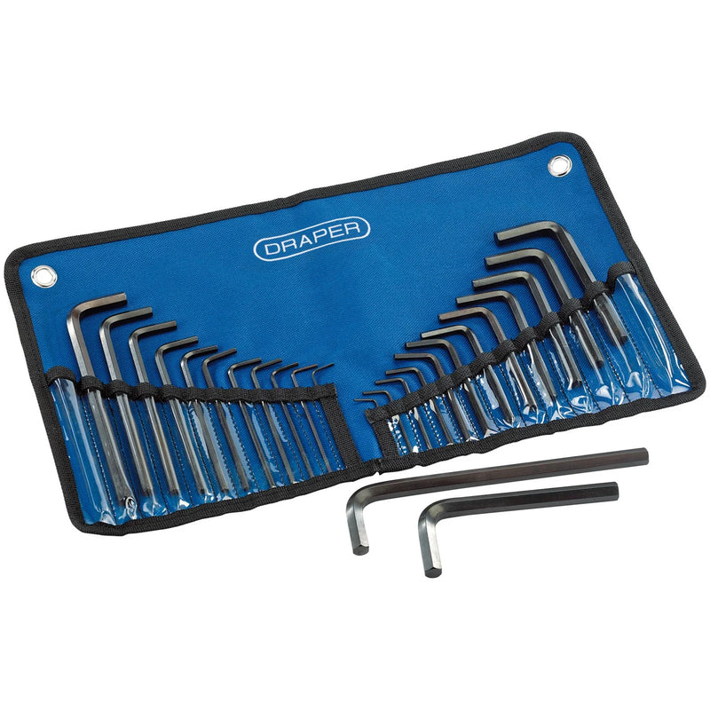 Draper Hex Key Set 25 Piece Metric/Imperial Chrome Vanadium
