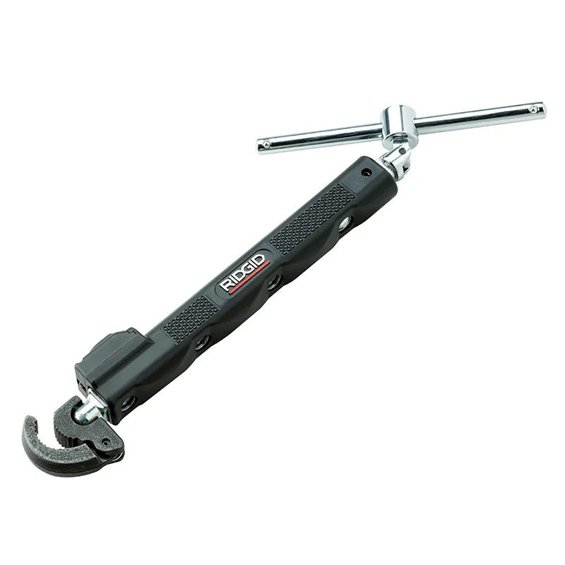RIDGID 2017 Telescopic Basin Wrench with Led Work Light 12-32mm Capacity - 46753