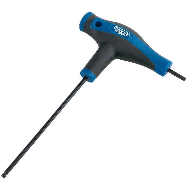 Draper Expert Soft Grip 'T' Handle Hexagon & Ball End Key - Multiple Sizes