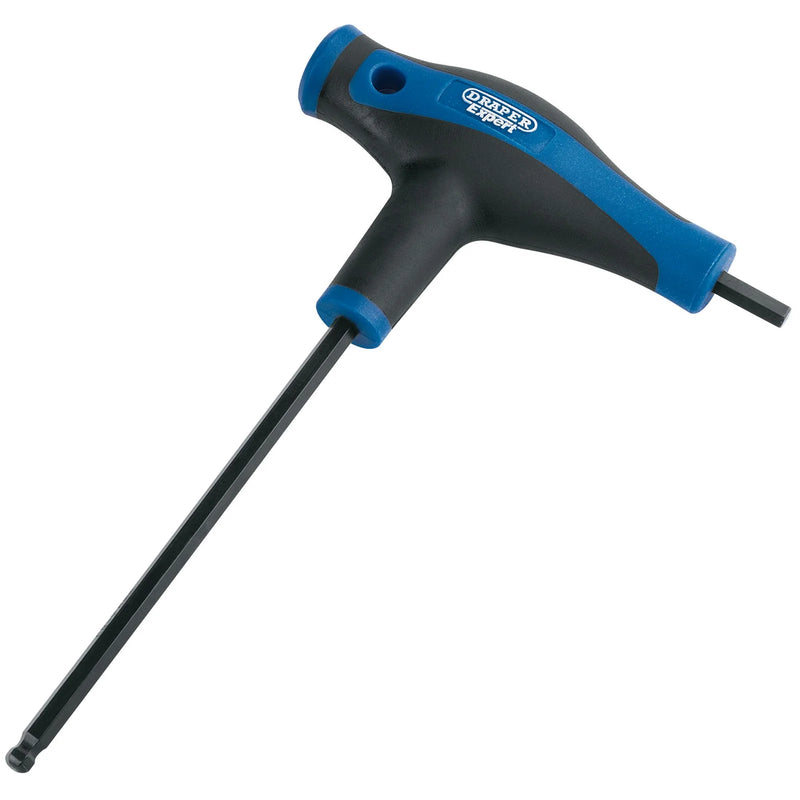 Draper Expert Soft Grip 'T' Handle Hexagon & Ball End Key - Multiple Sizes