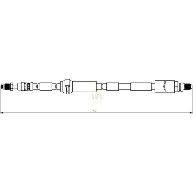 NAPA Brake Hydraulic Hose Line Front Right NBH1124