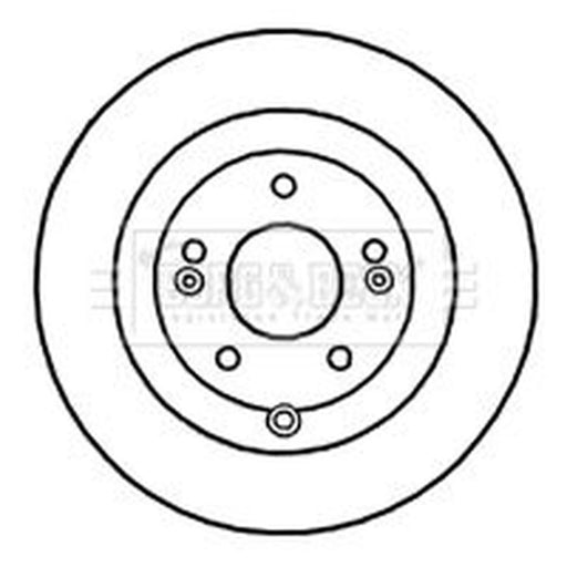 Borg & Beck 2 x Solid Rear Brake Discs BBD4672