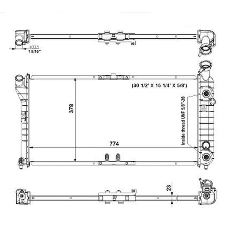 NRF Engine Radiator 56002