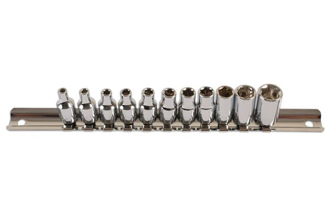 Laser Tools BA Socket Set 1/4"D 11pc - PL