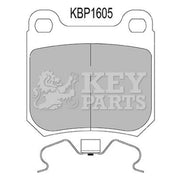 Key Parts Rear Brake Pad Set KBP1605
