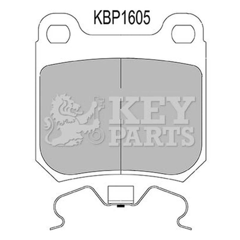 Key Parts Rear Brake Pad Set KBP1605