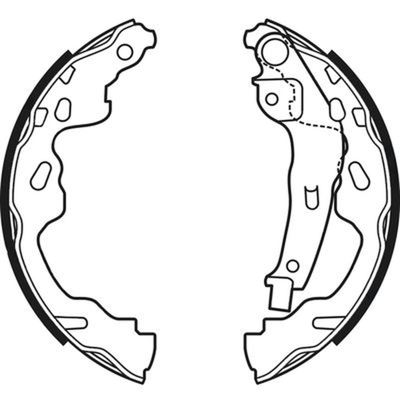 Abtex Brake Shoe Set Axle Kit ABS4073