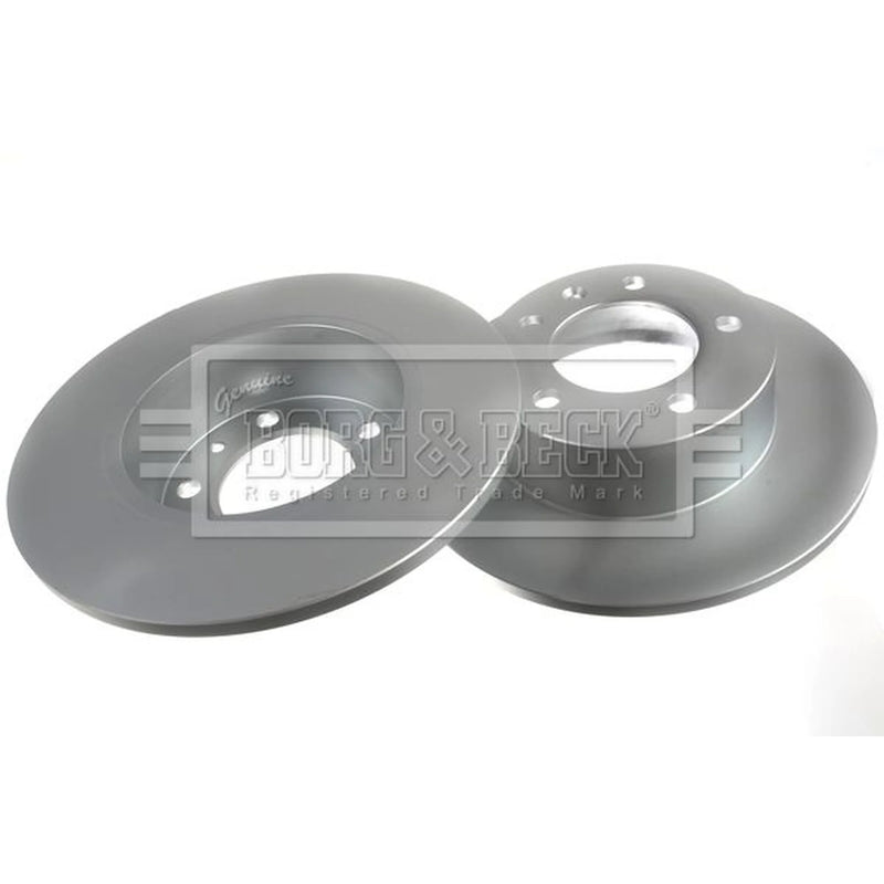 Borg & Beck 2 x Solid Rear Brake Discs BBD4296