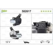 Valeo Front/Rear Wiper Motor Rear 582617