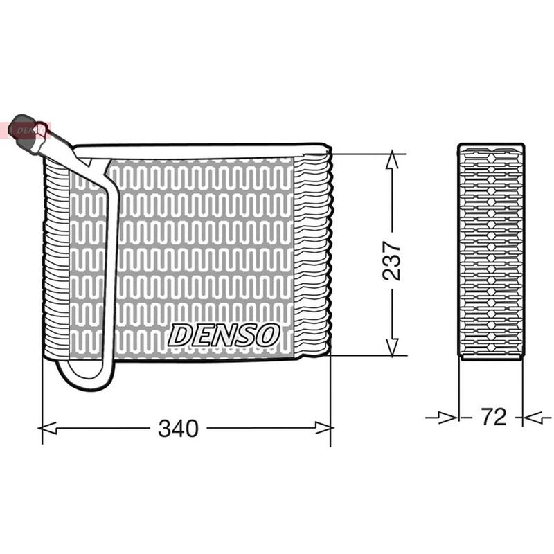 Denso Air Conditioning Evaporator DEV33004