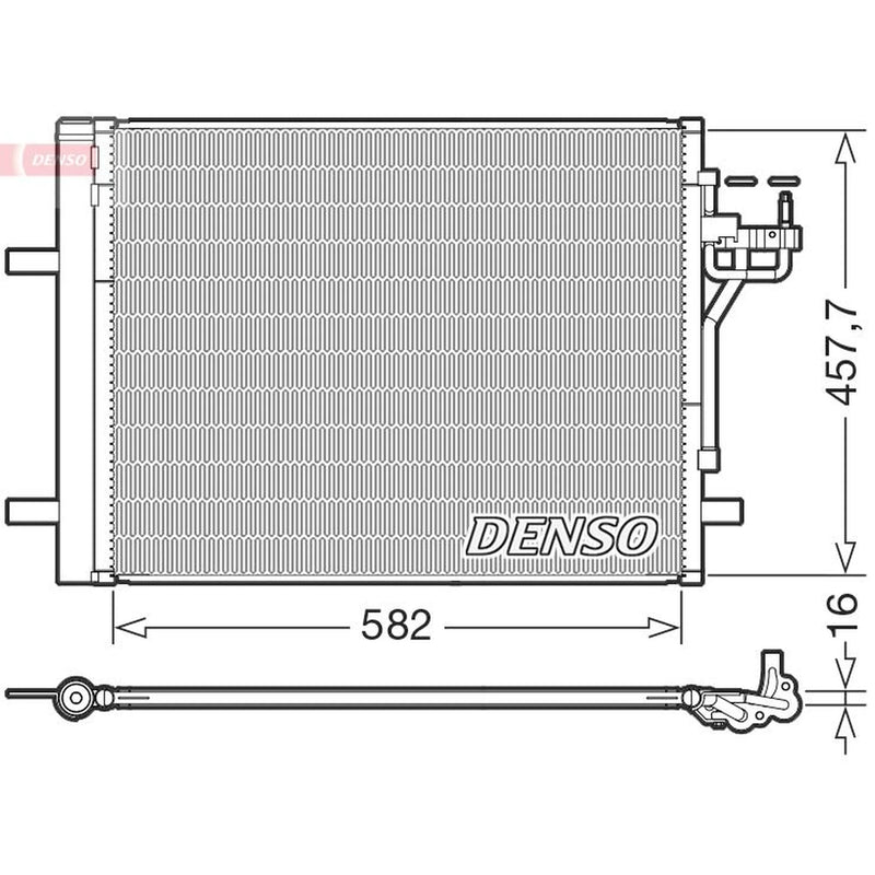 Denso Air Conditioning Condenser DCN10056