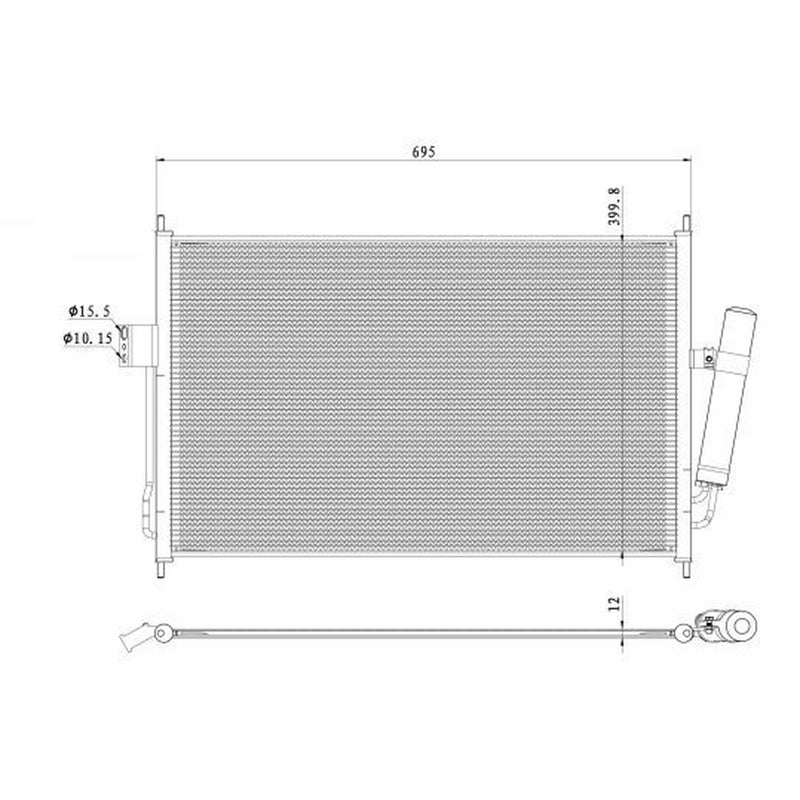 NRF Air Conditioning Condenser 350490