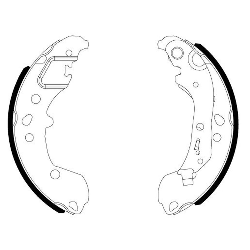 Mintex Brake Shoe Set Axle Kit MFR758