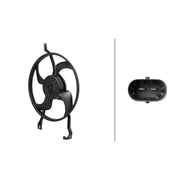 Hella Engine Cooling Fan 8EW 366 421-131