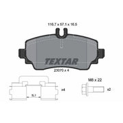 Textar Front Brake Pad Set 2307003