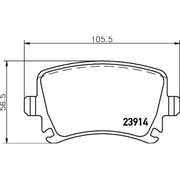 DON Rear Brake Pad Set PCP1004