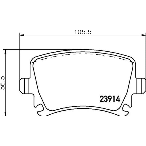 DON Rear Brake Pad Set PCP1004