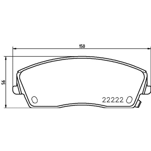 Mintex Front Brake Pad Set MDB3821