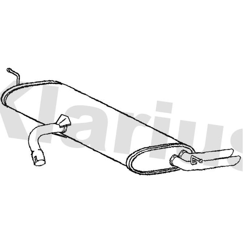 Klarius Box With Tail Pipe Rear SE165D