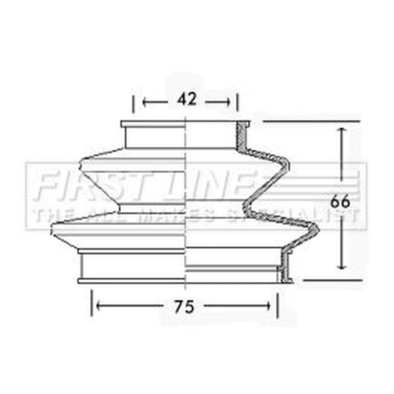 First Line Drive Shaft Bellow Kit Front Left FCB2425