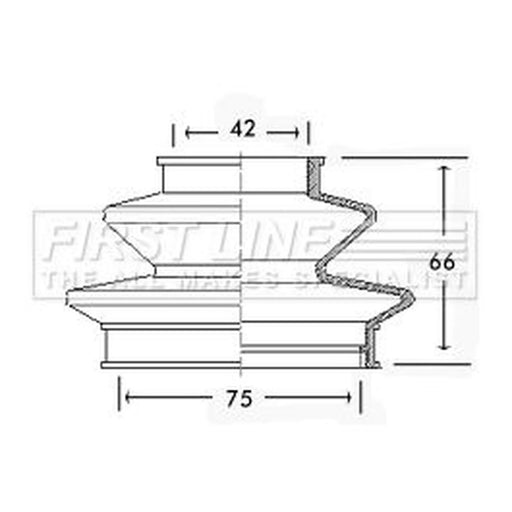 First Line Drive Shaft Bellow Kit Front Left FCB2425