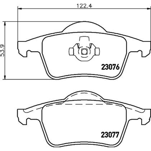 Mintex Rear Brake Pad Set MDB1943