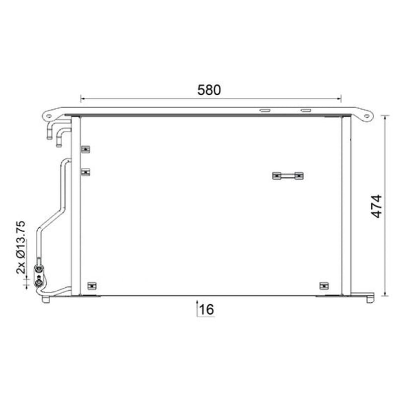 Mahle Air Conditioning Condenser AC 947 000S