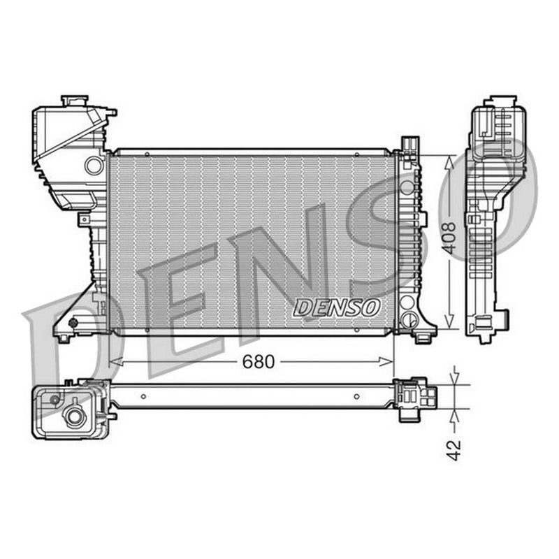 Denso Engine Radiator DRM17017