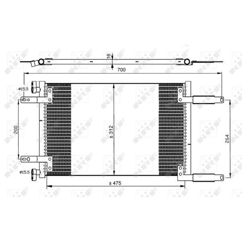 NRF Air Conditioning Condenser 35493