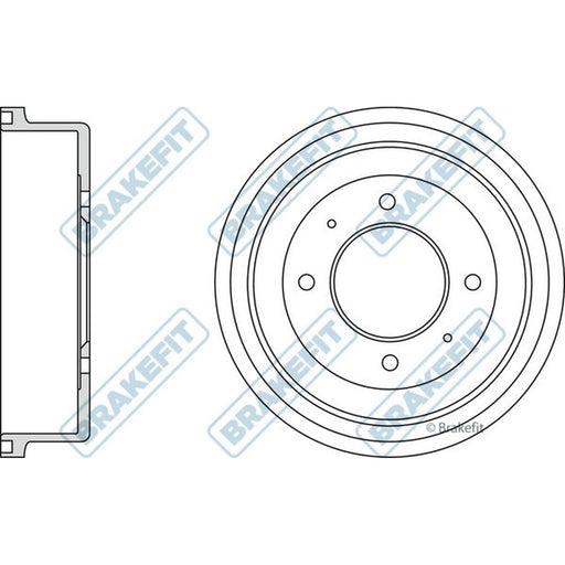 Apec Brake Drum Assembly Rear BDR9030