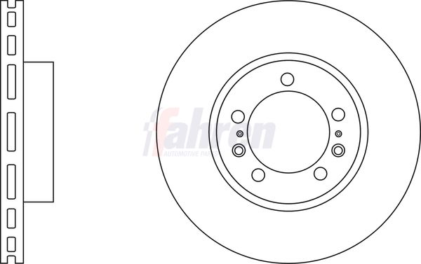 Fahren Brake Disc Set Vented