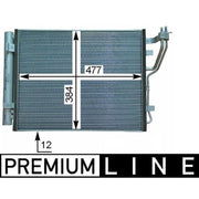 Mahle Air Conditioning Condenser AC 709 000P