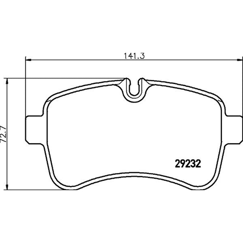 DON Rear Brake Pad Set PCP1680