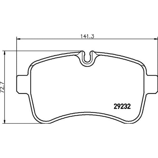 DON Rear Brake Pad Set PCP1680