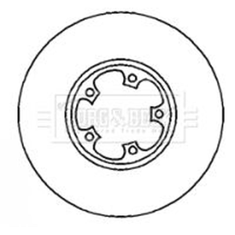 Borg & Beck 2 x Vented Front Brake Discs BBD4241